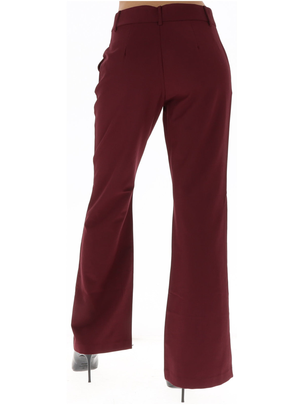 Pantalon Vila Clothes couleur bordeaux — vue 3