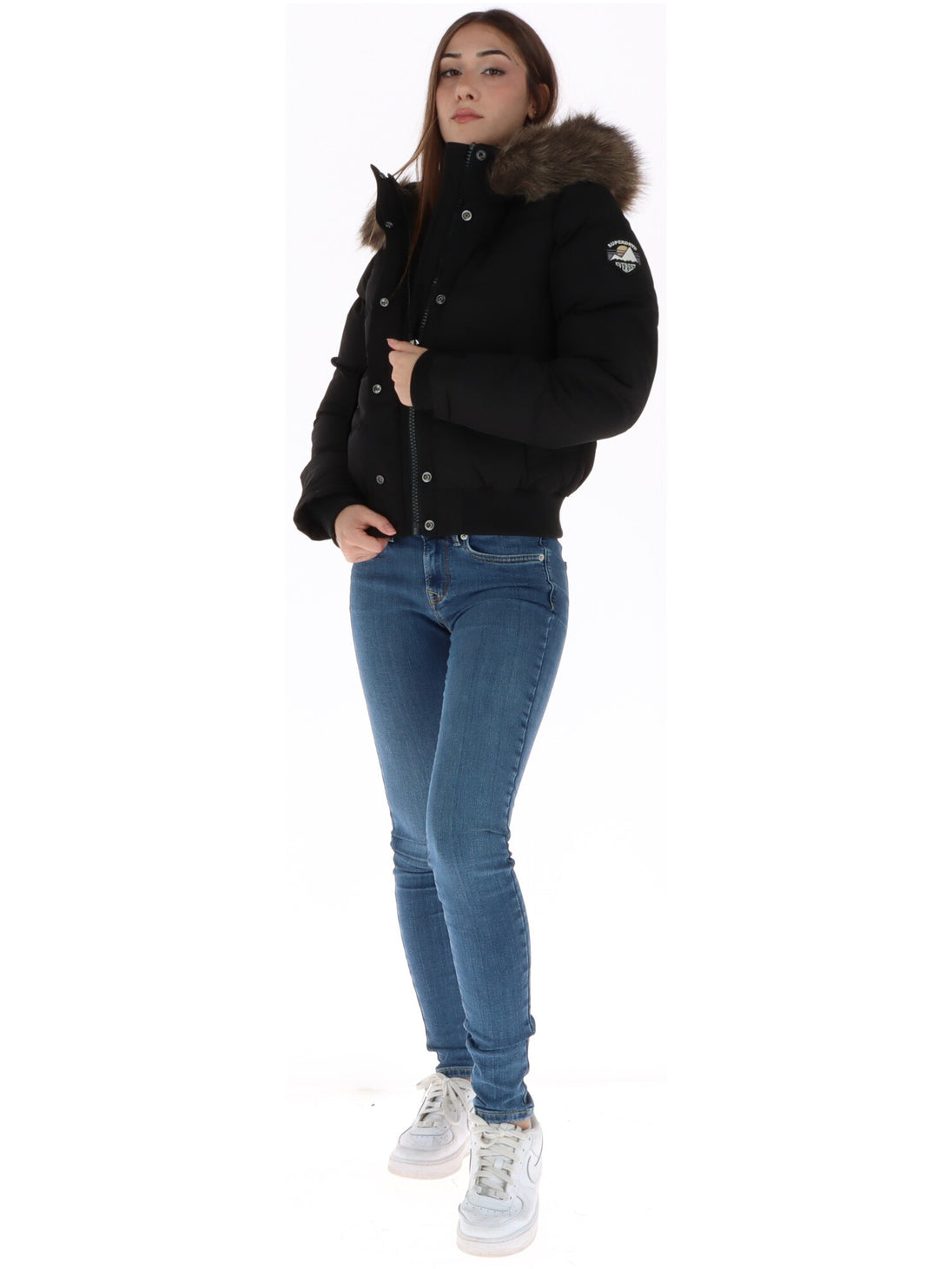 Veste Superdry couleur noir — vue 5