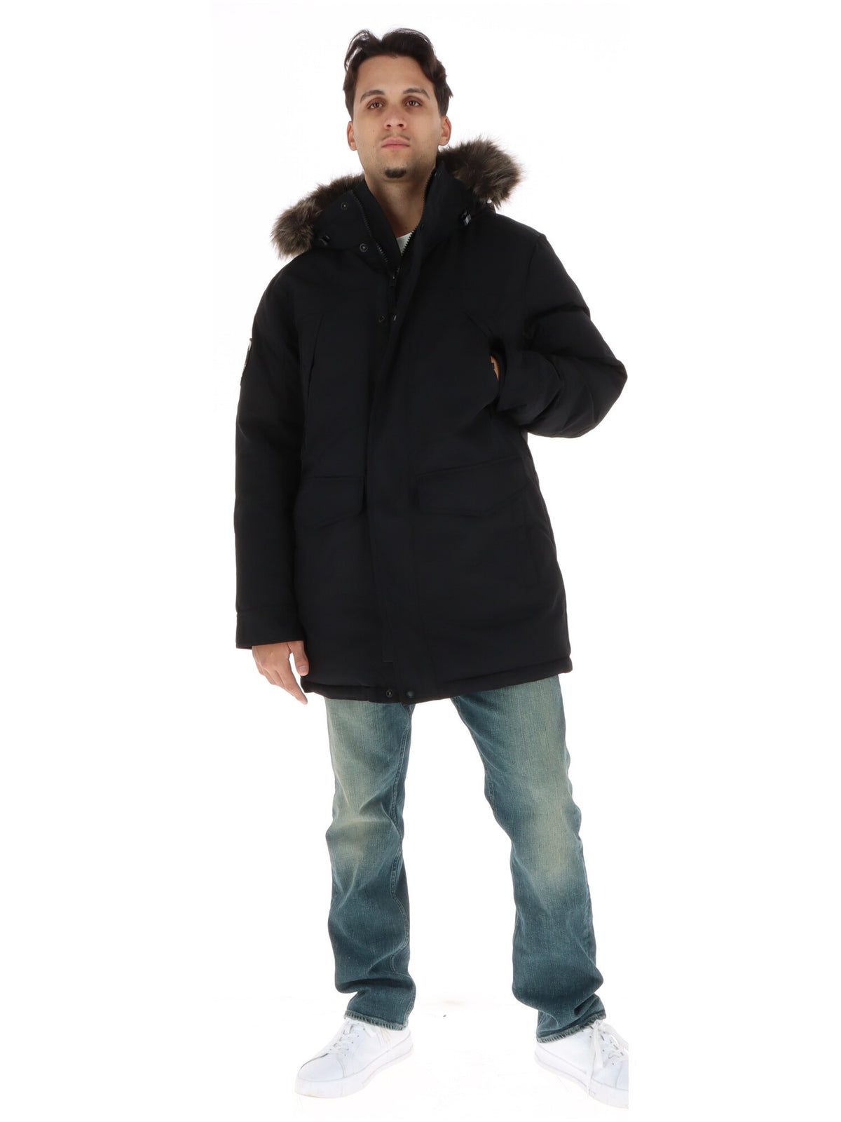 Veste Superdry couleur noir — vue 4