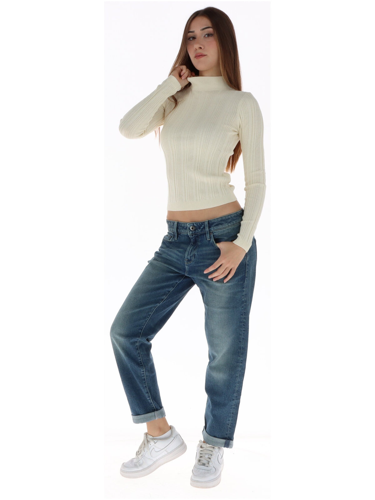 Pull Pepe Jeans couleur blanc — vue 4