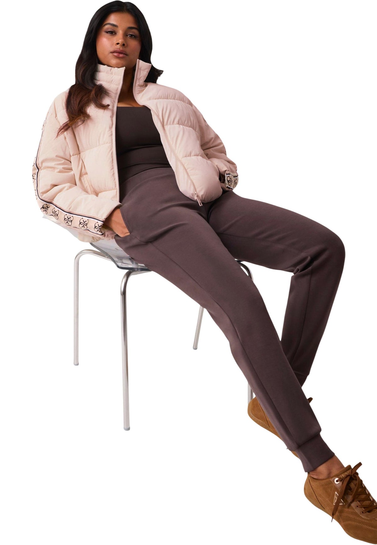 Veste Guess Active couleur rose — vue 5