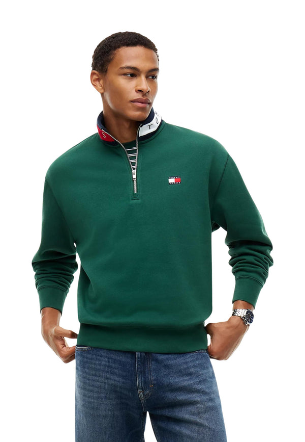 Sweat Tommy Hilfiger Jeans couleur vert