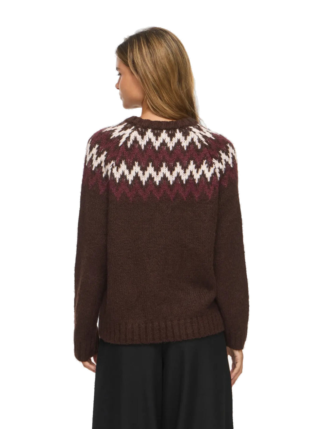 Pull Vila Clothes couleur marron — vue 2