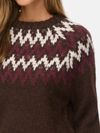 Pull Vila Clothes couleur marron — vue 3