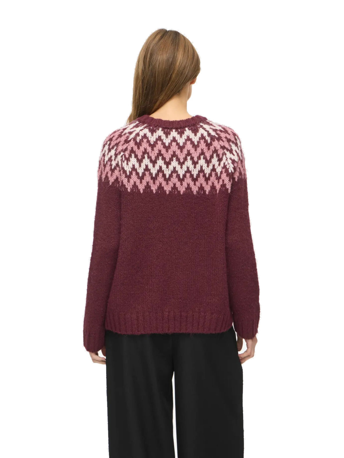Pull Vila Clothes couleur bordeaux — vue 2