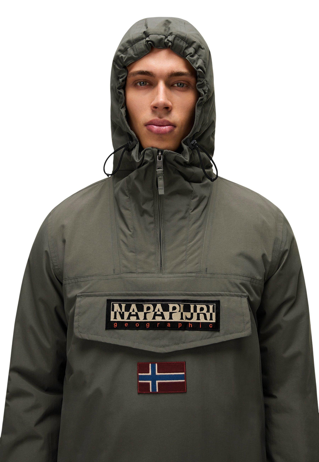 Veste Napapijri couleur vert — vue 3