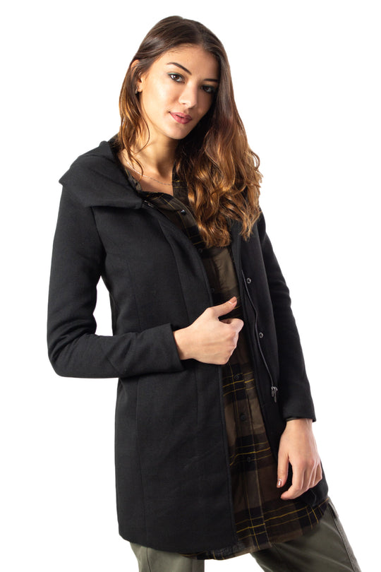 Manteau Only couleur noir — vue 2