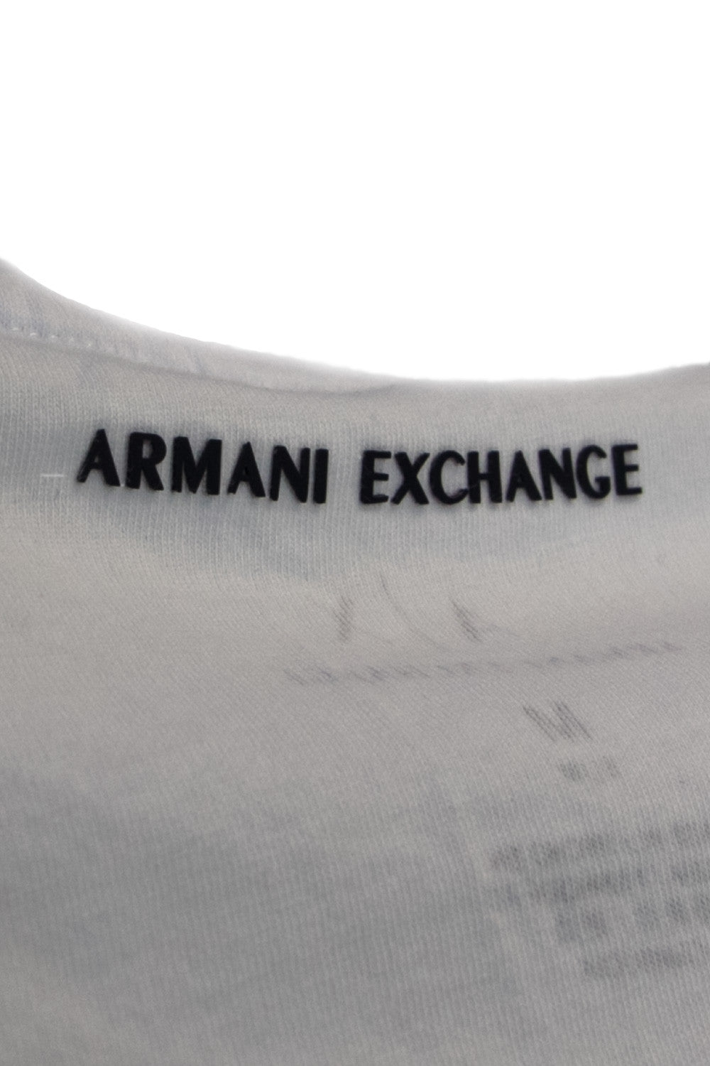 T-shirt Armani Exchange couleur blanc — vue 3