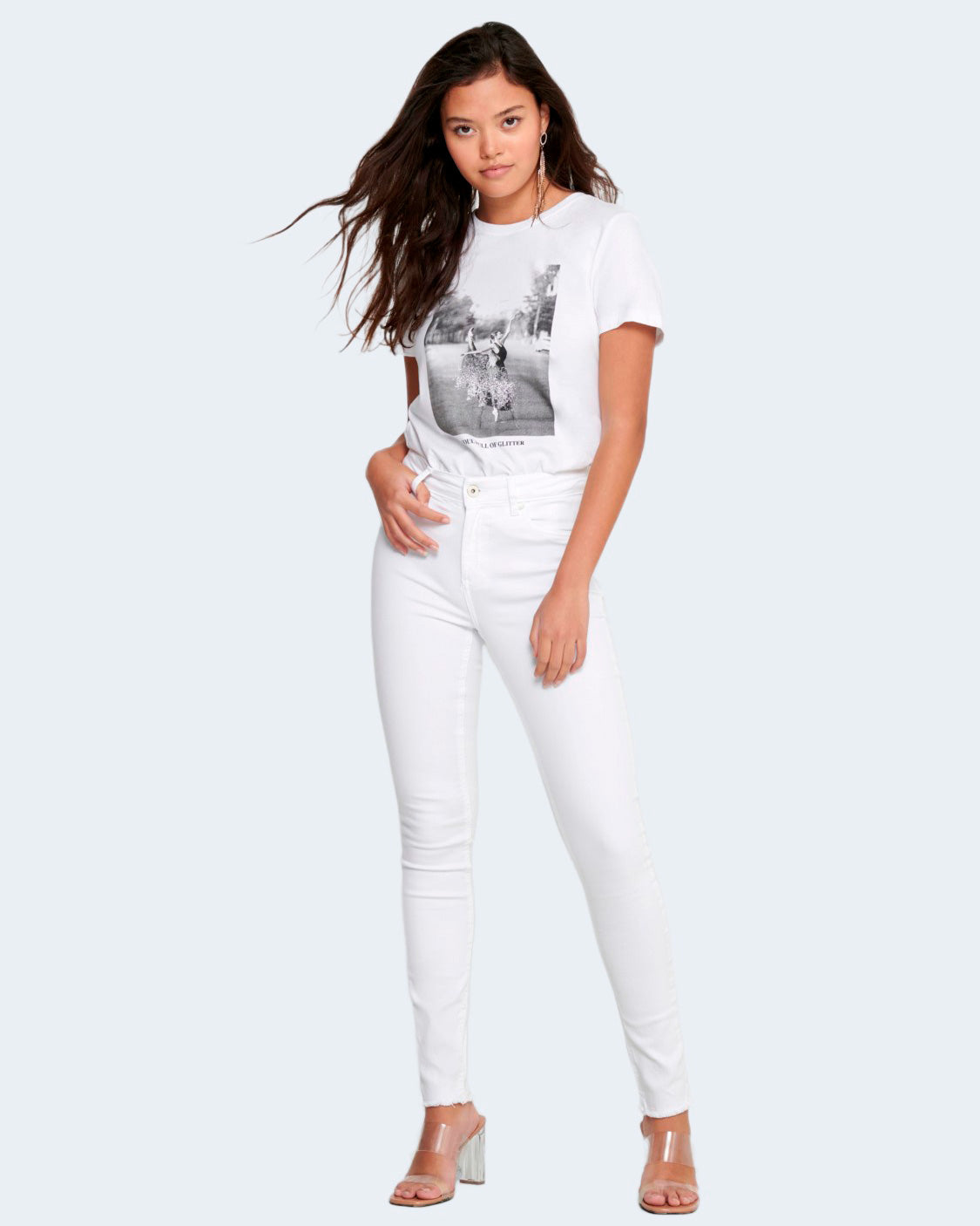 Pantalon Only couleur blanc — vue 5