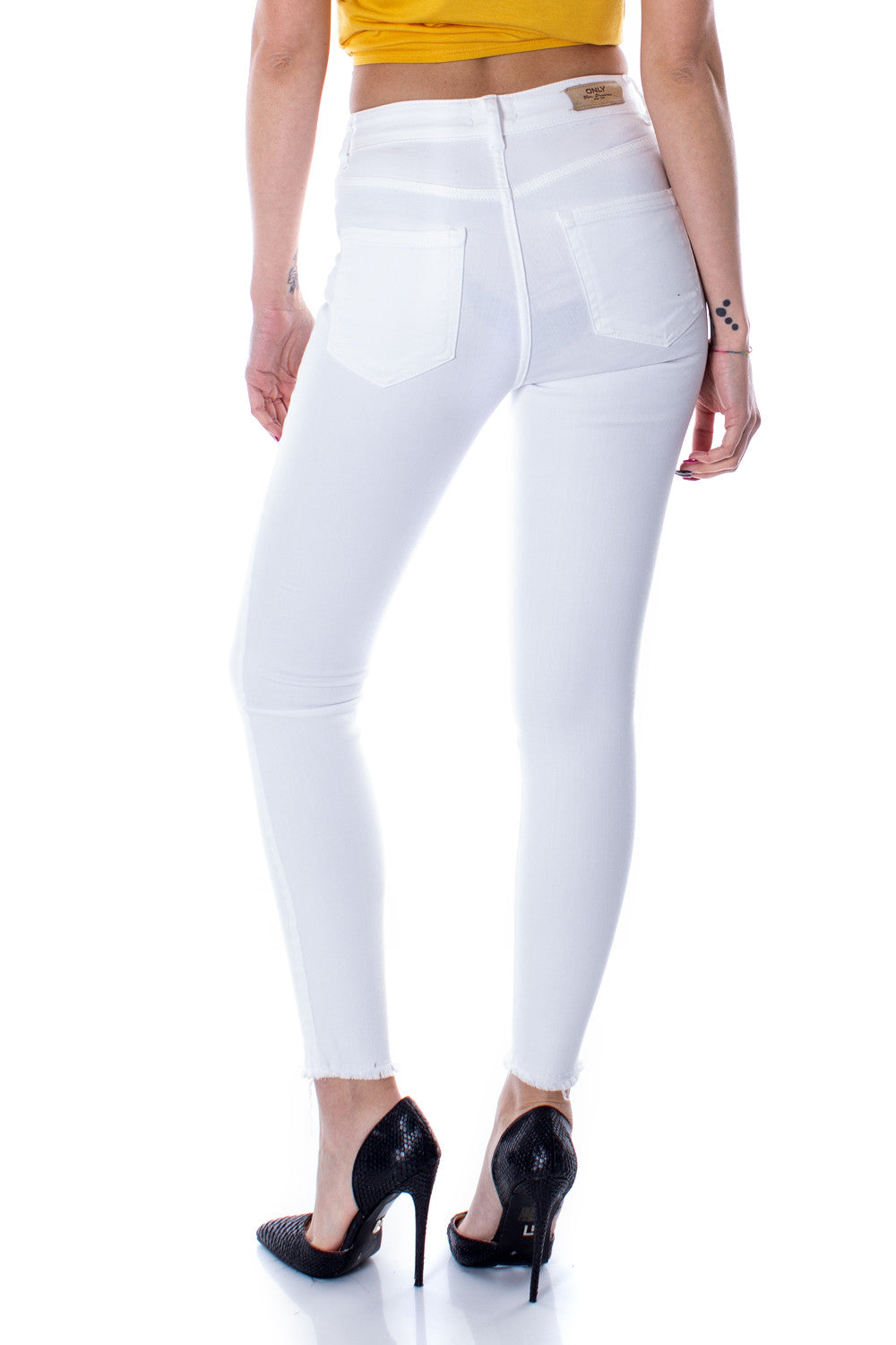 Pantalon Only couleur blanc — vue 2