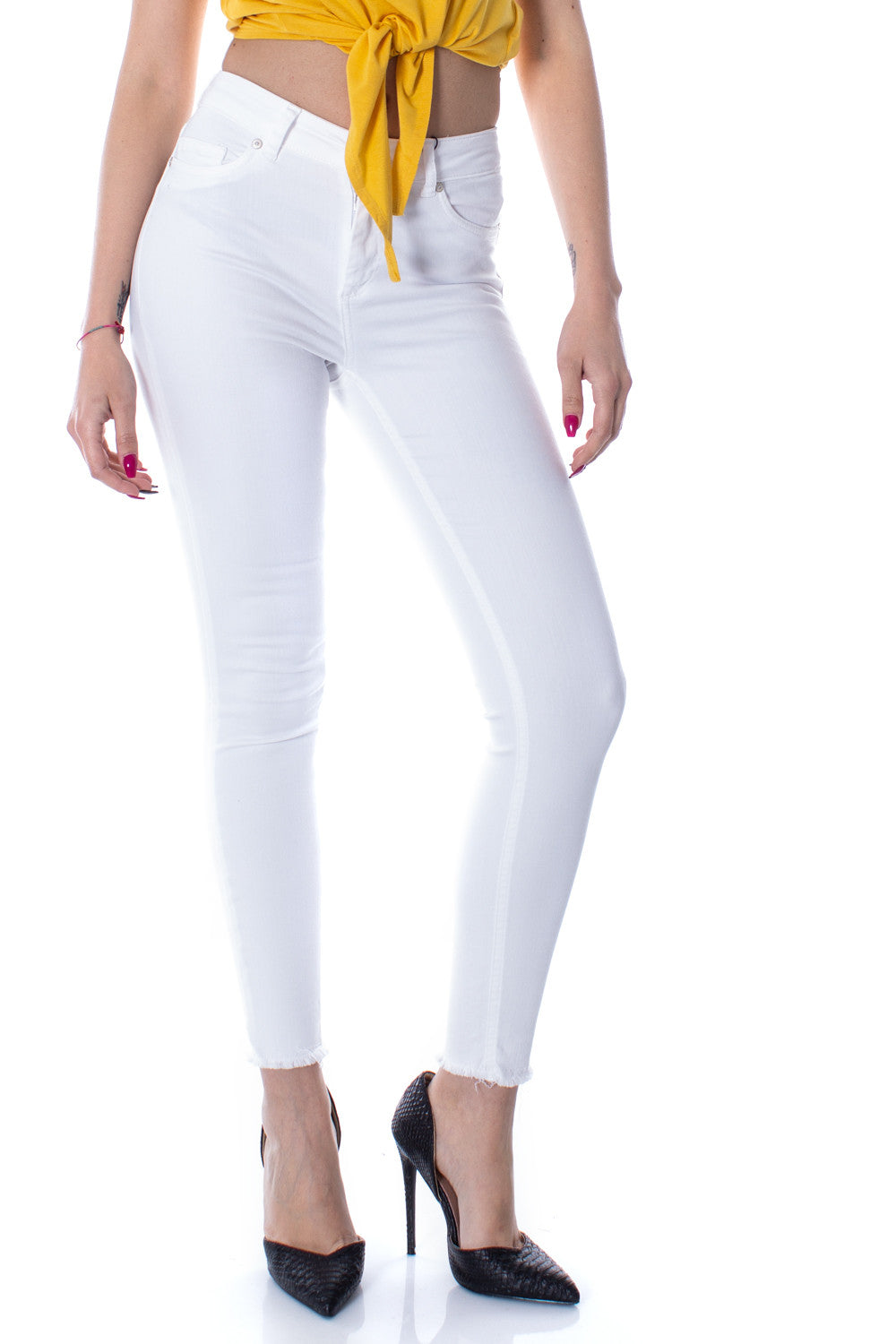 Pantalon Only couleur blanc