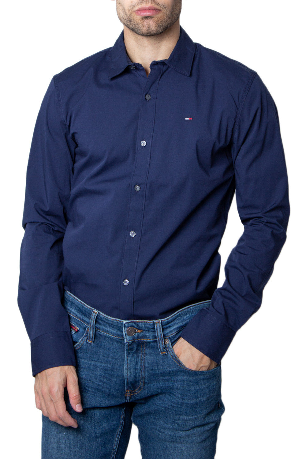 Chemise Tommy Hilfiger couleur bleu