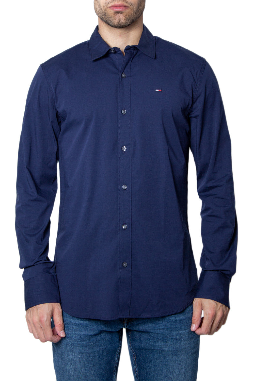 Chemise Tommy Hilfiger couleur bleu — vue 3