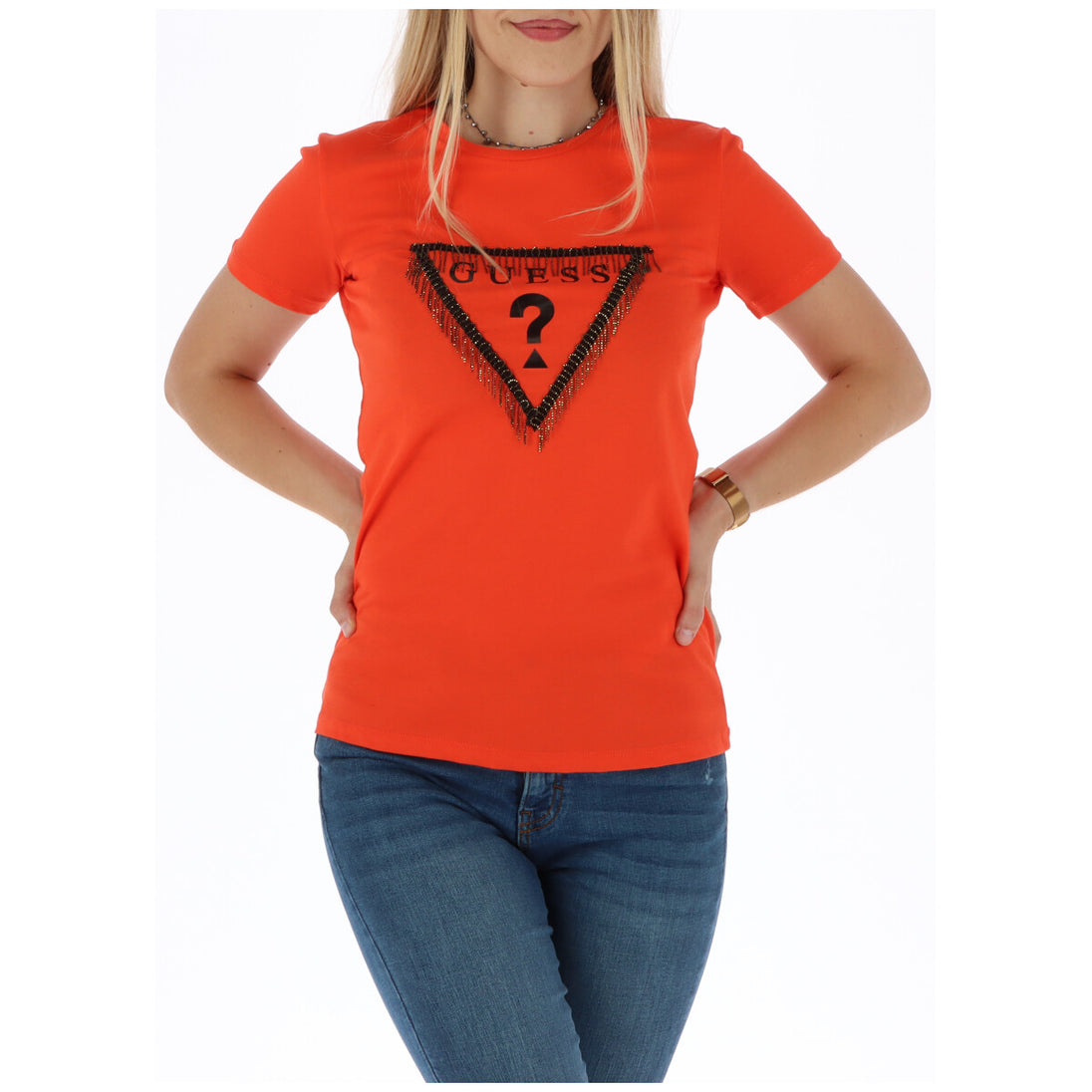 T-shirt Guess couleur corail