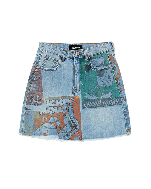 Jupe Desigual couleur bleu