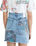 Jupe Desigual couleur bleu — vue 2