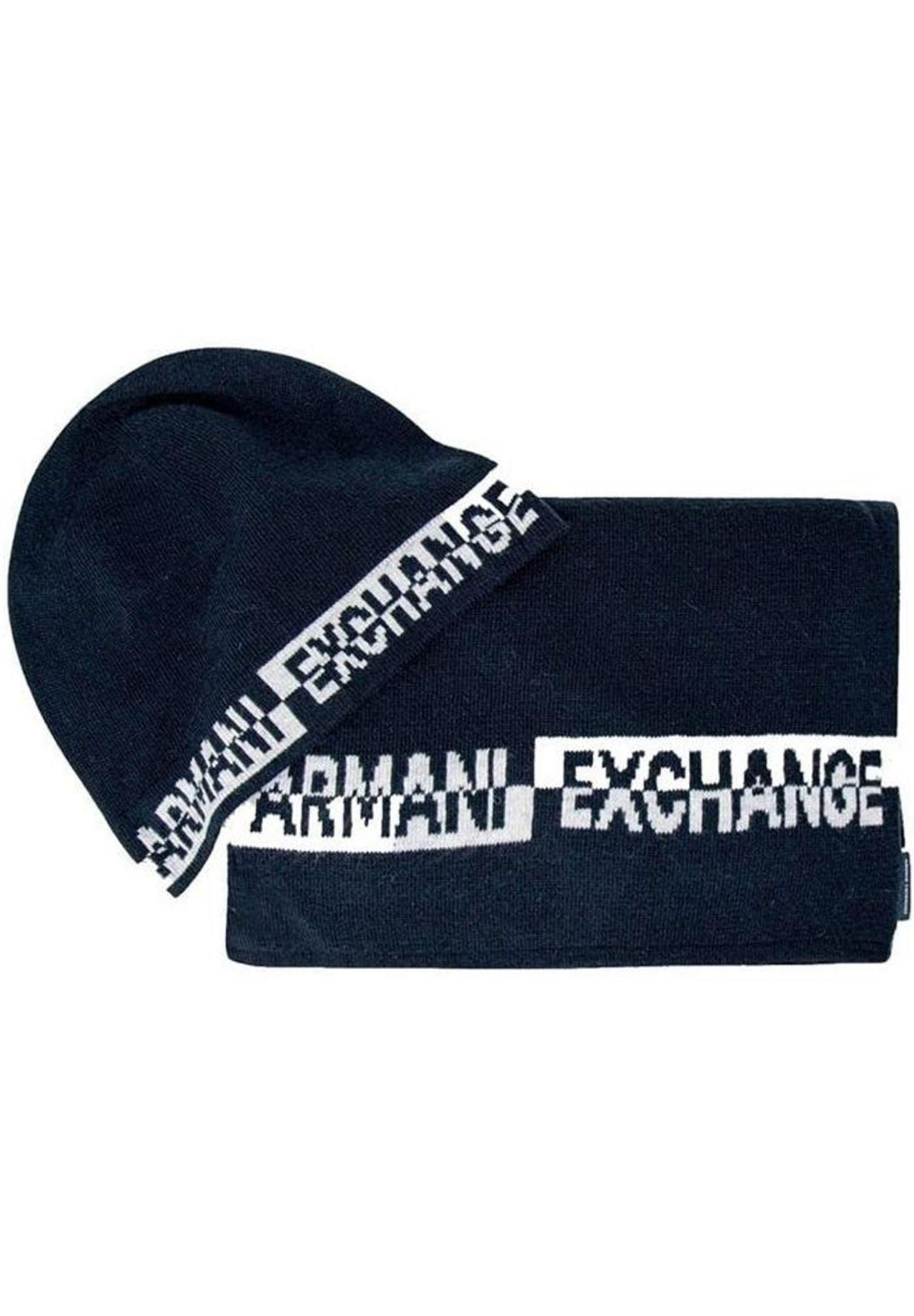 Écharpe Armani Exchange couleur bleu — vue 2