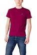 T-shirt U.s. Polo Assn. couleur bordeaux