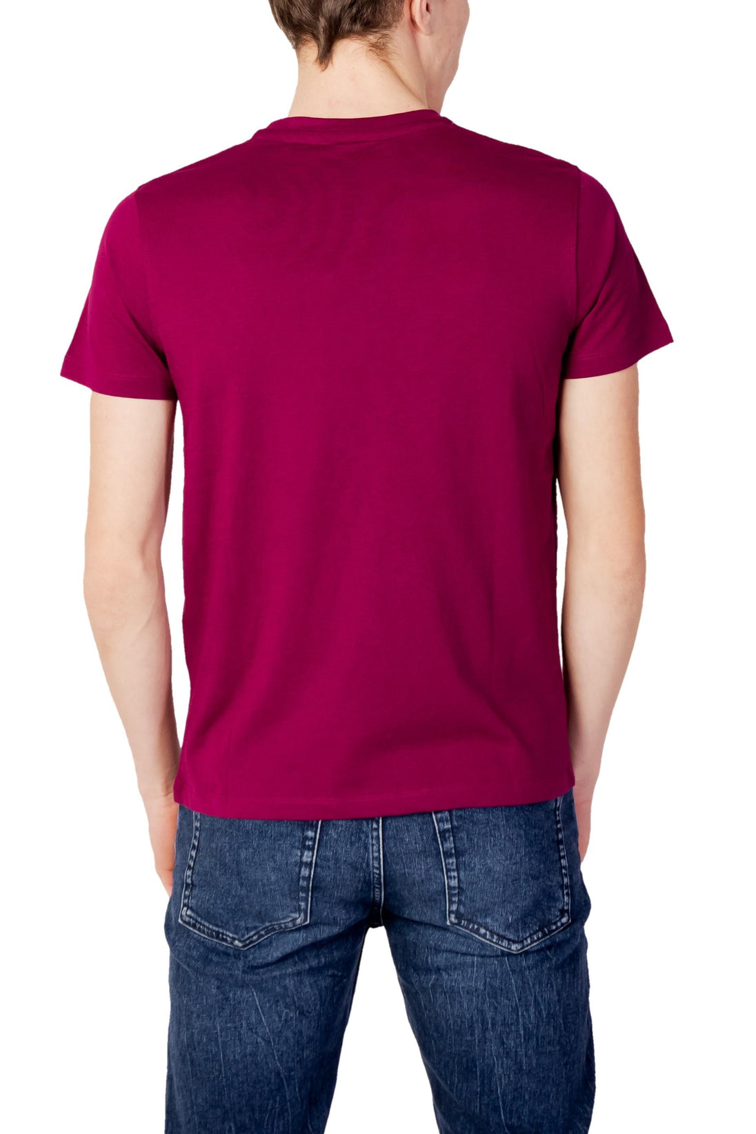 T-shirt U.s. Polo Assn. couleur bordeaux — vue 2