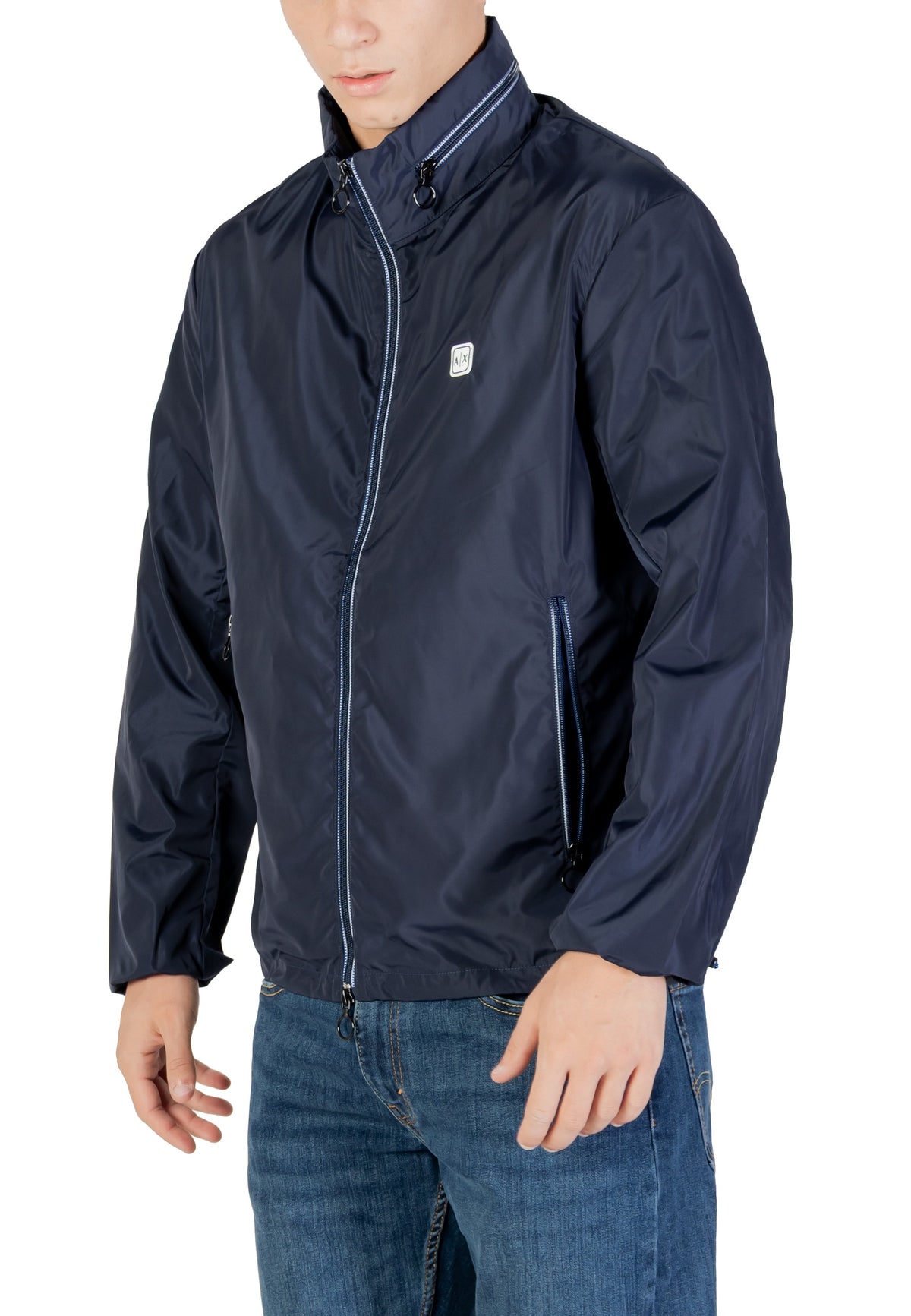 Veste Armani Exchange couleur bleu — vue 4
