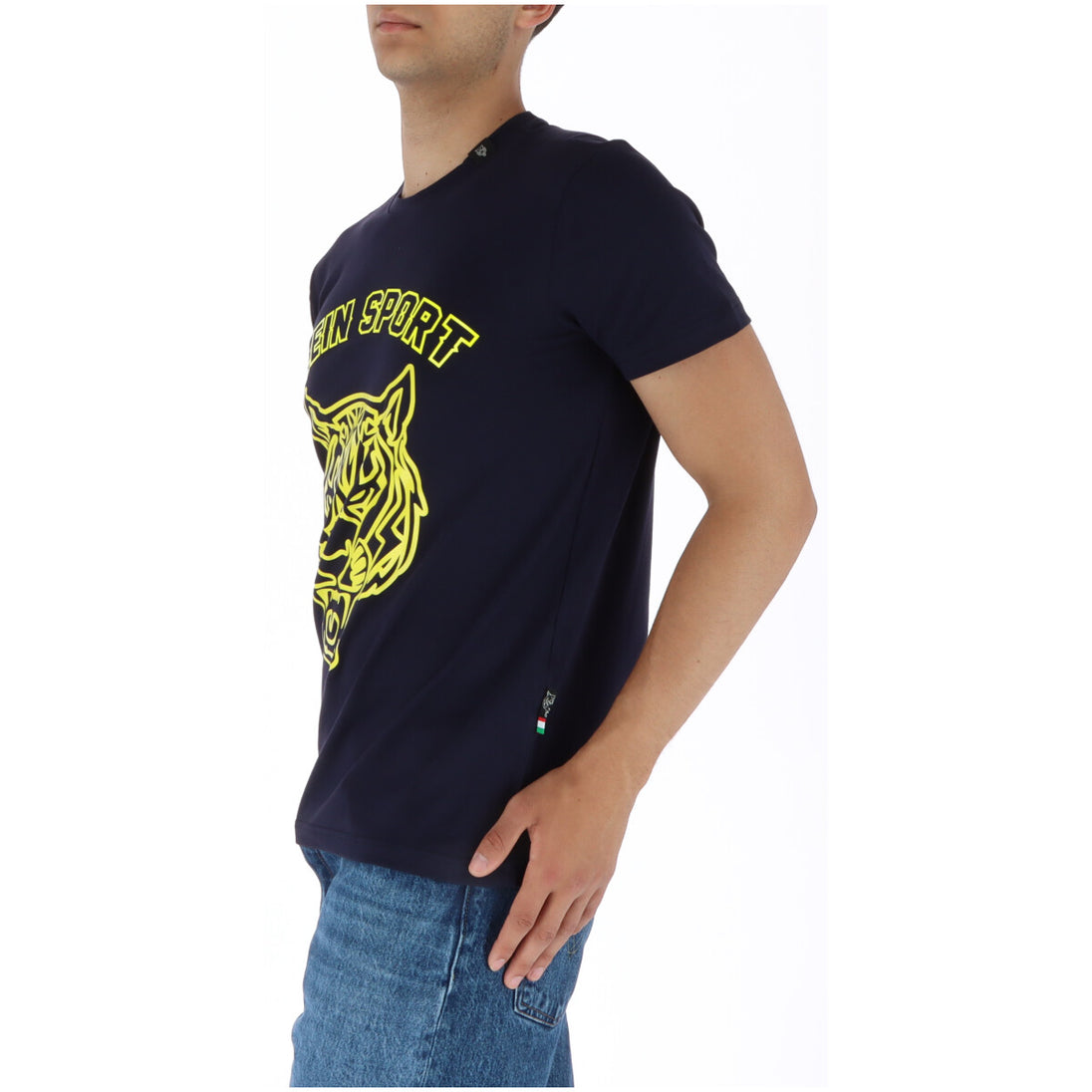 T-shirt Plein Sport couleur bleu — vue 3