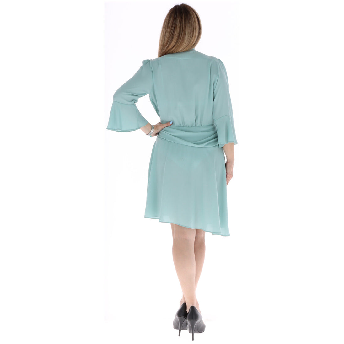 Robe OperÀ Fashion couleur bleu azur — vue 3