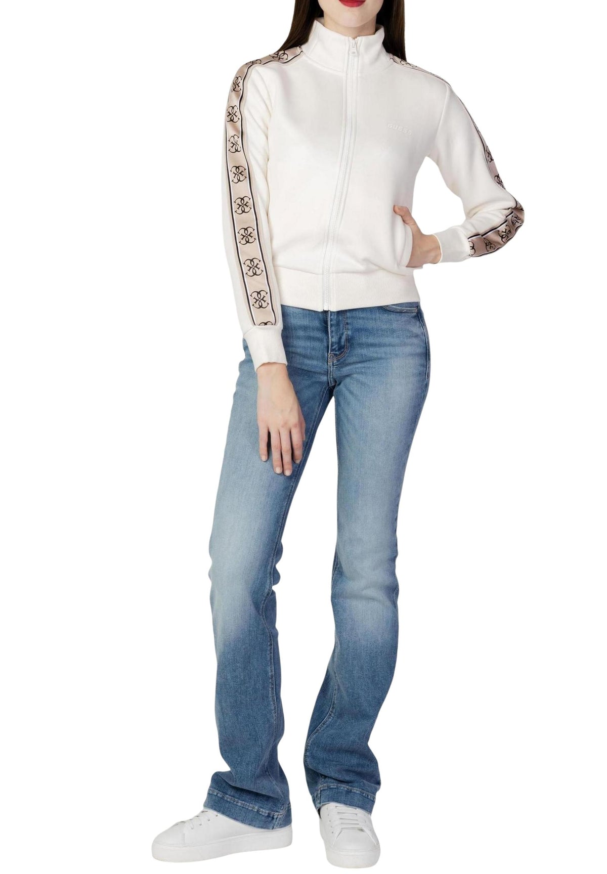 Sweat Guess Active couleur blanc — vue 5