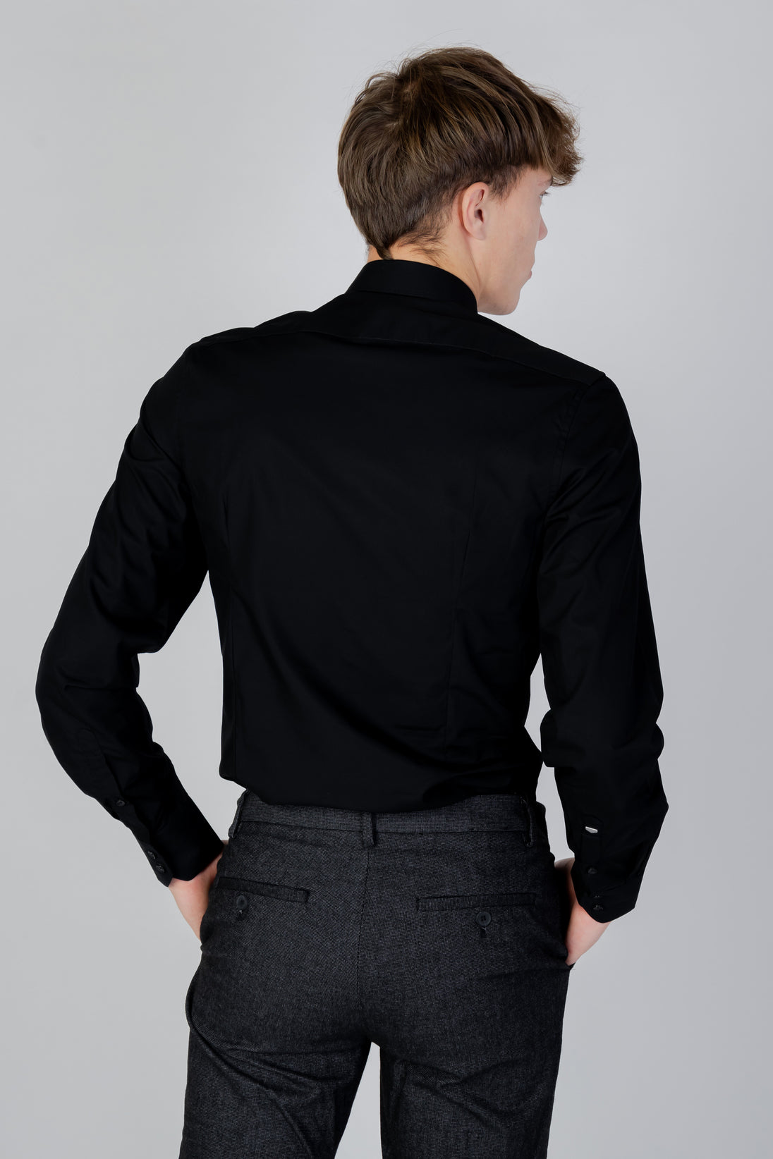 Chemise Antony Morato couleur noir — vue 3