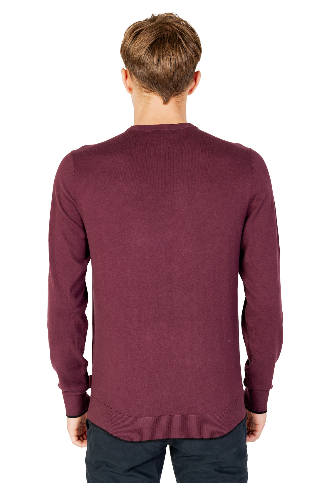 Pull Armani Exchange couleur violet — vue 2