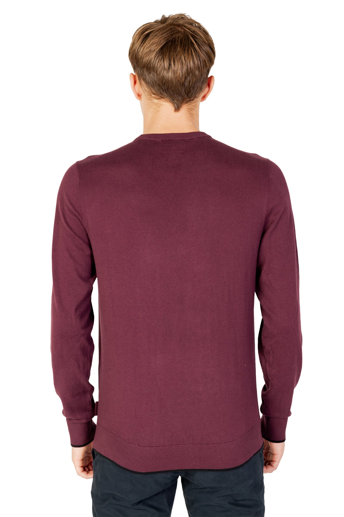 Pull Armani Exchange couleur violet — vue 2