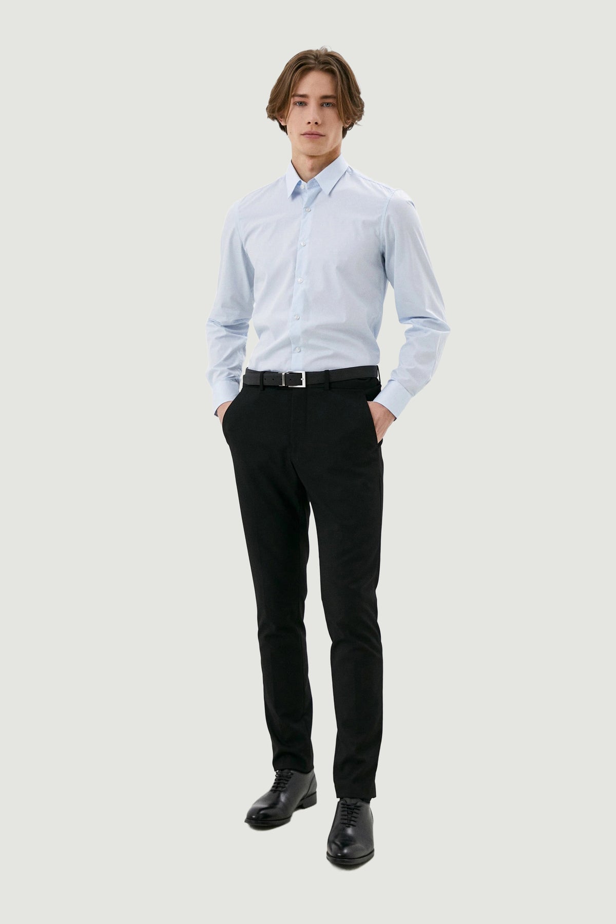 Chemise Antony Morato couleur bleu azur — vue 4