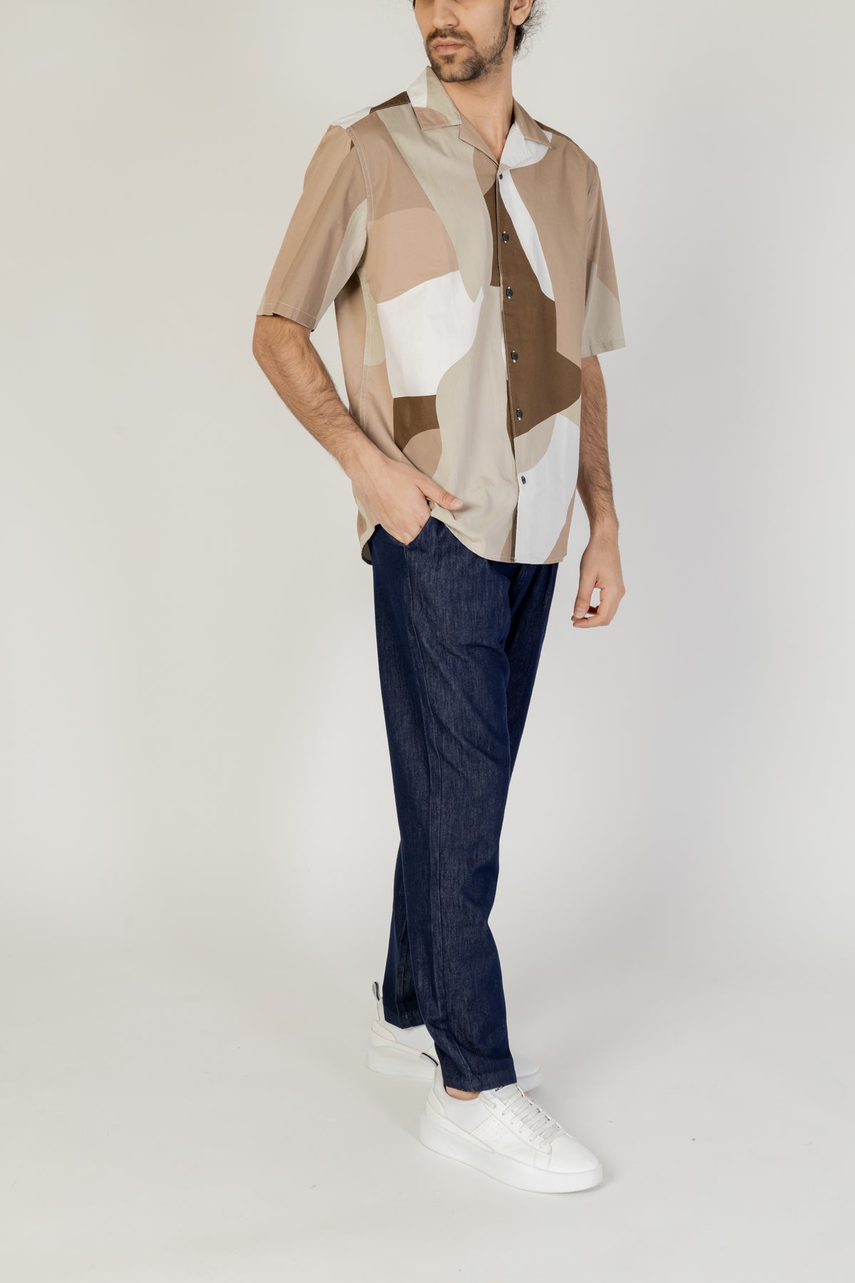 Chemise Only & Sons couleur marron — vue 5