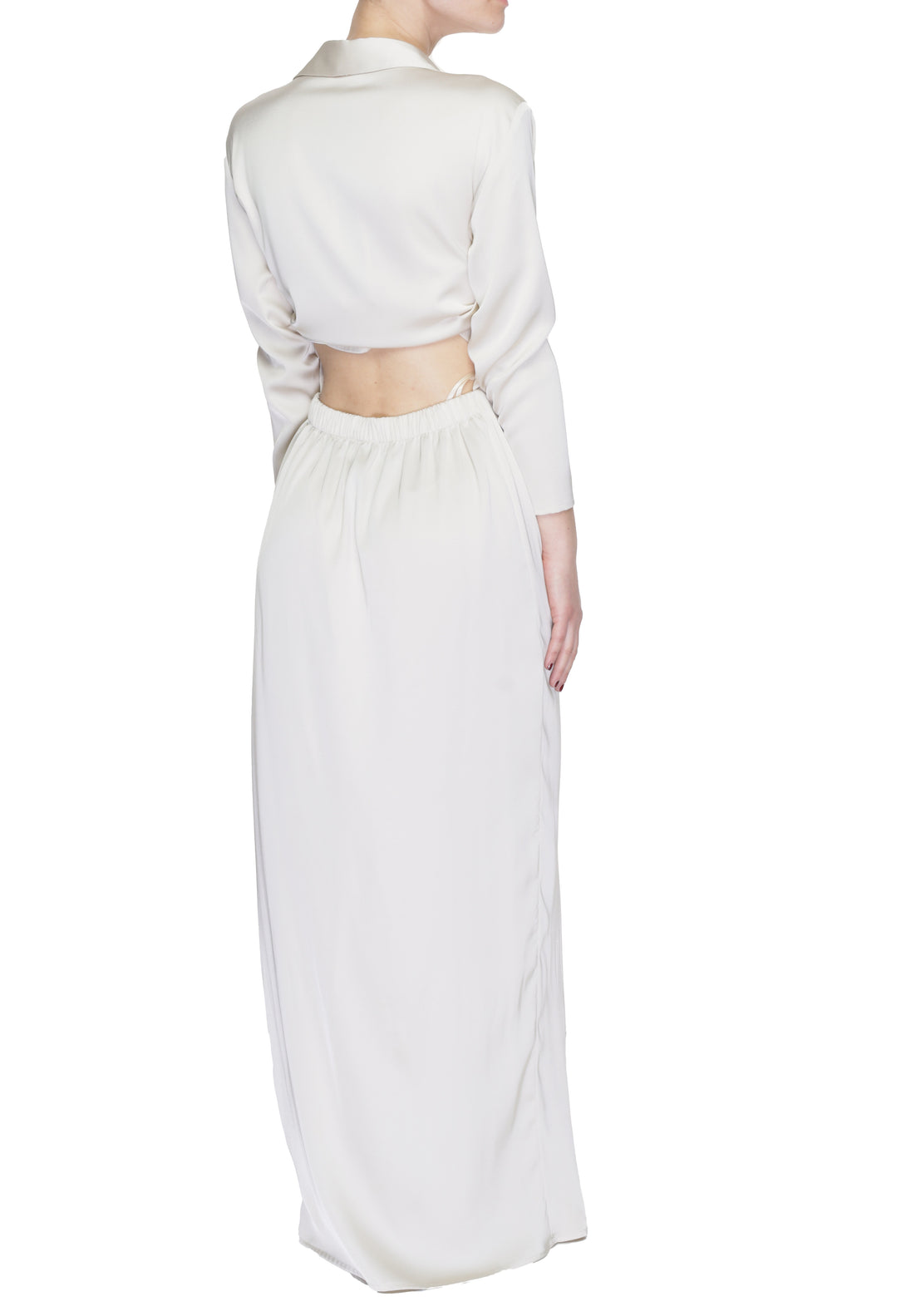 Robe Sandro Ferrone couleur beige — vue 3