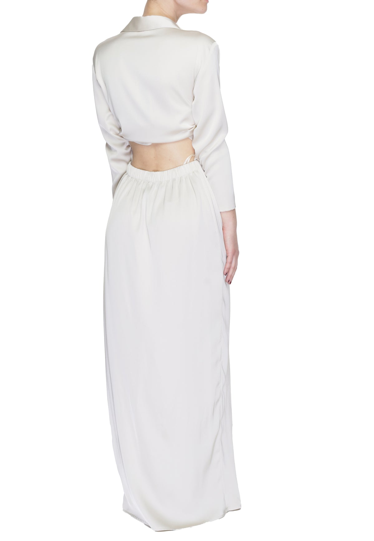 Robe Sandro Ferrone couleur beige — vue 3