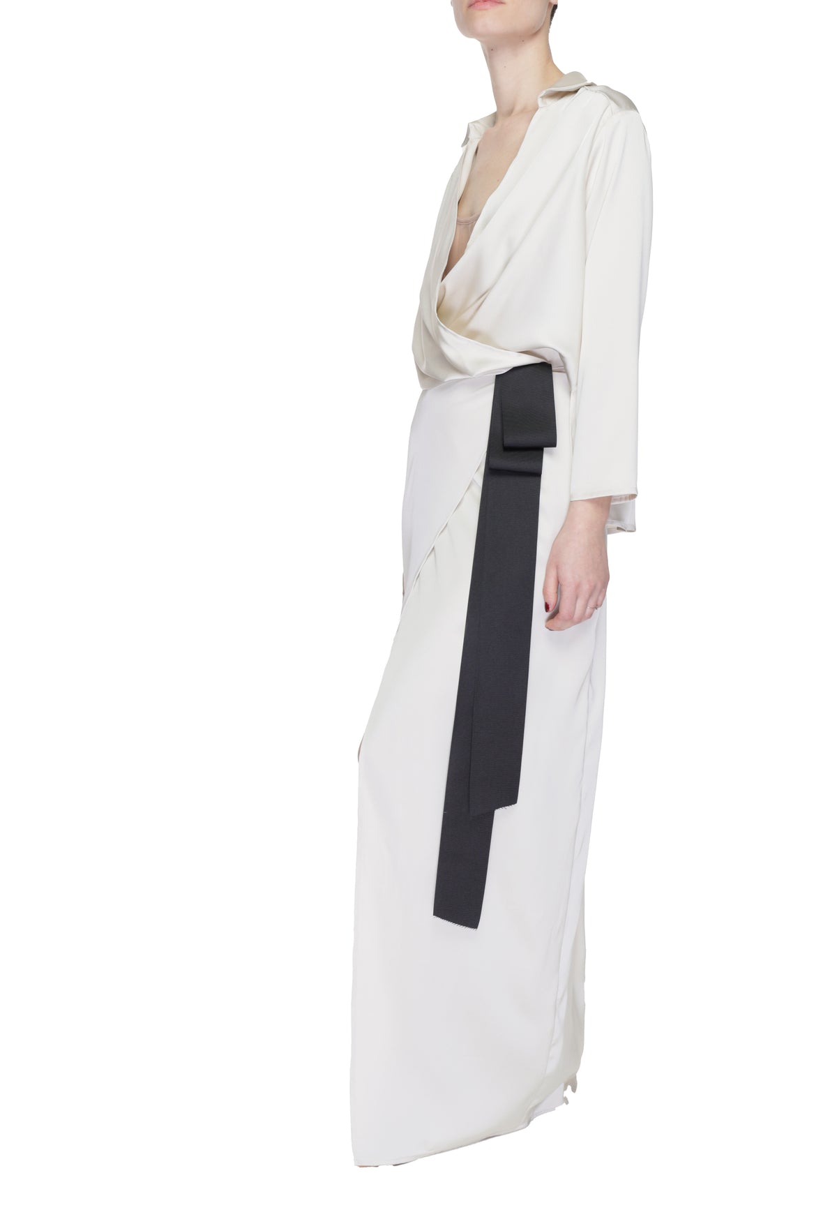 Robe Sandro Ferrone couleur beige — vue 5