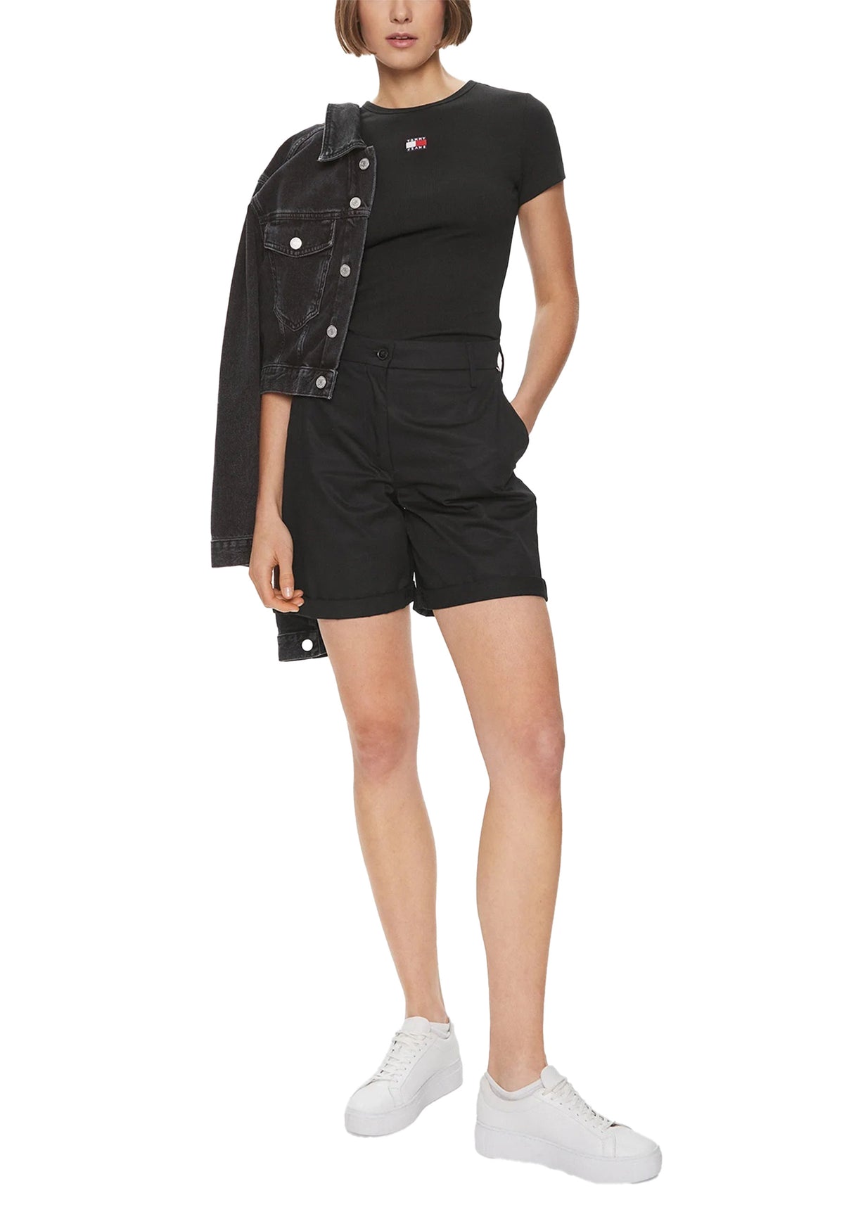 T-shirt Tommy Hilfiger couleur noir — vue 2