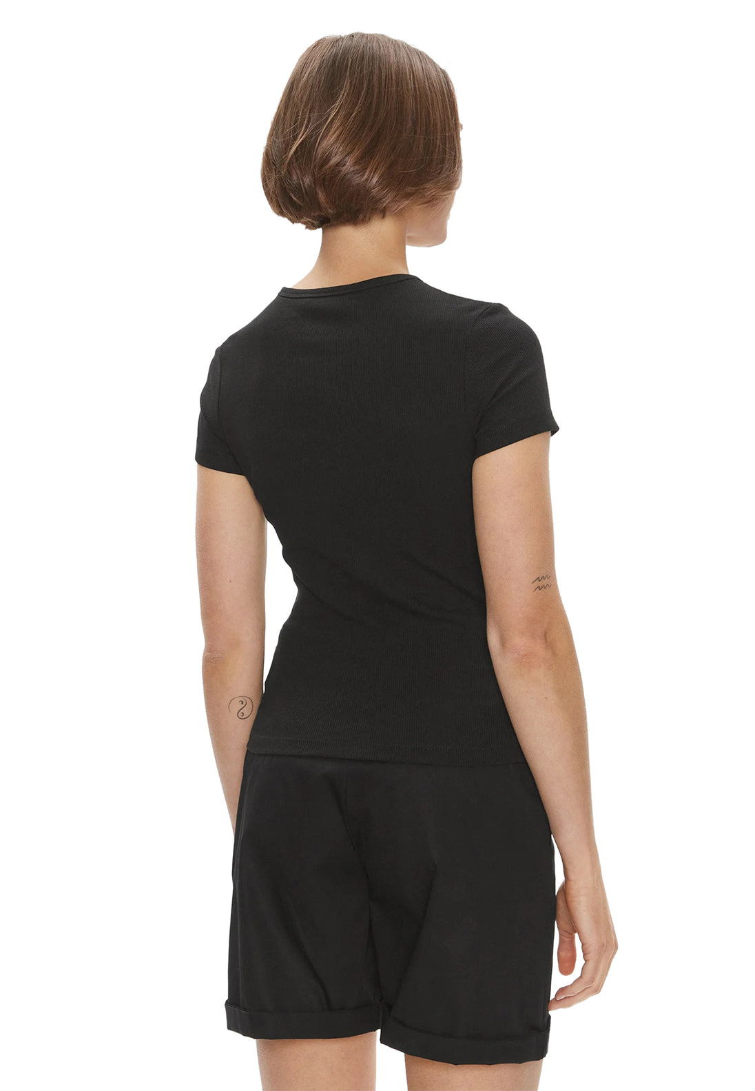 T-shirt Tommy Hilfiger couleur noir — vue 4