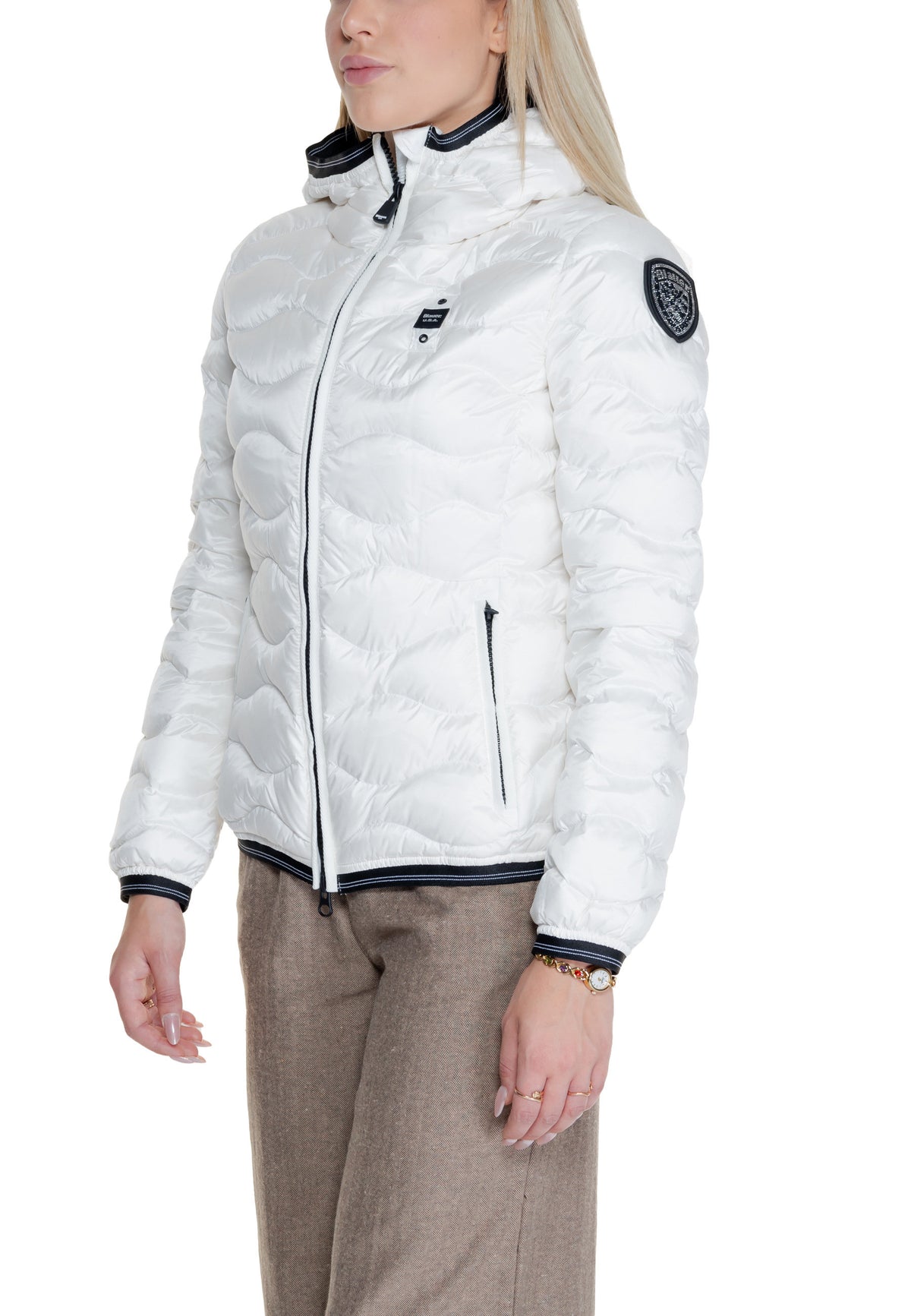 Veste Blauer couleur blanc — vue 3