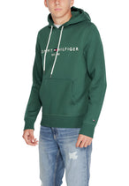 Sweat Tommy Hilfiger couleur vert — vue 3
