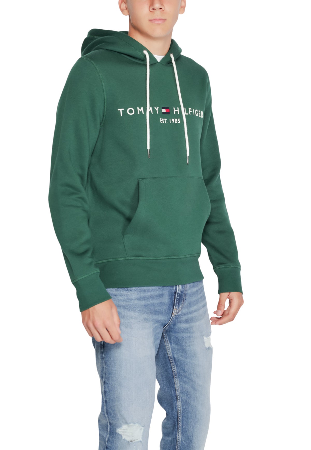 Sweat Tommy Hilfiger couleur vert — vue 5