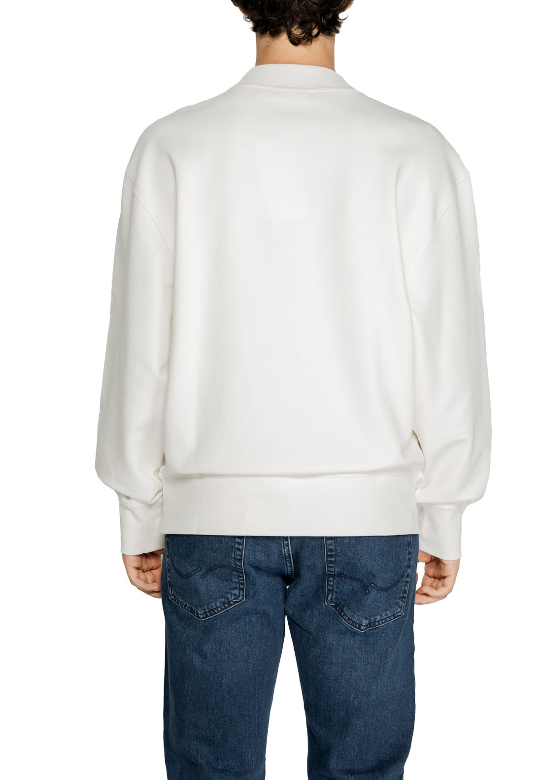 Sweat Calvin Klein couleur blanc — vue 3