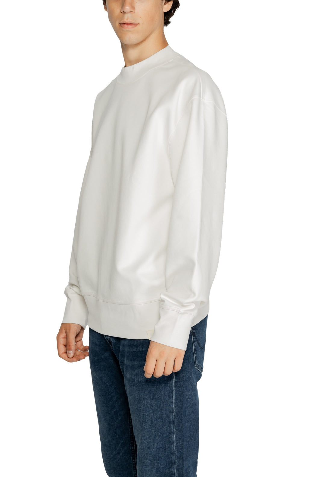 Sweat Calvin Klein couleur blanc — vue 2