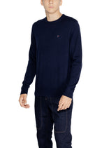 Pull Tommy Hilfiger couleur bleu — vue 3
