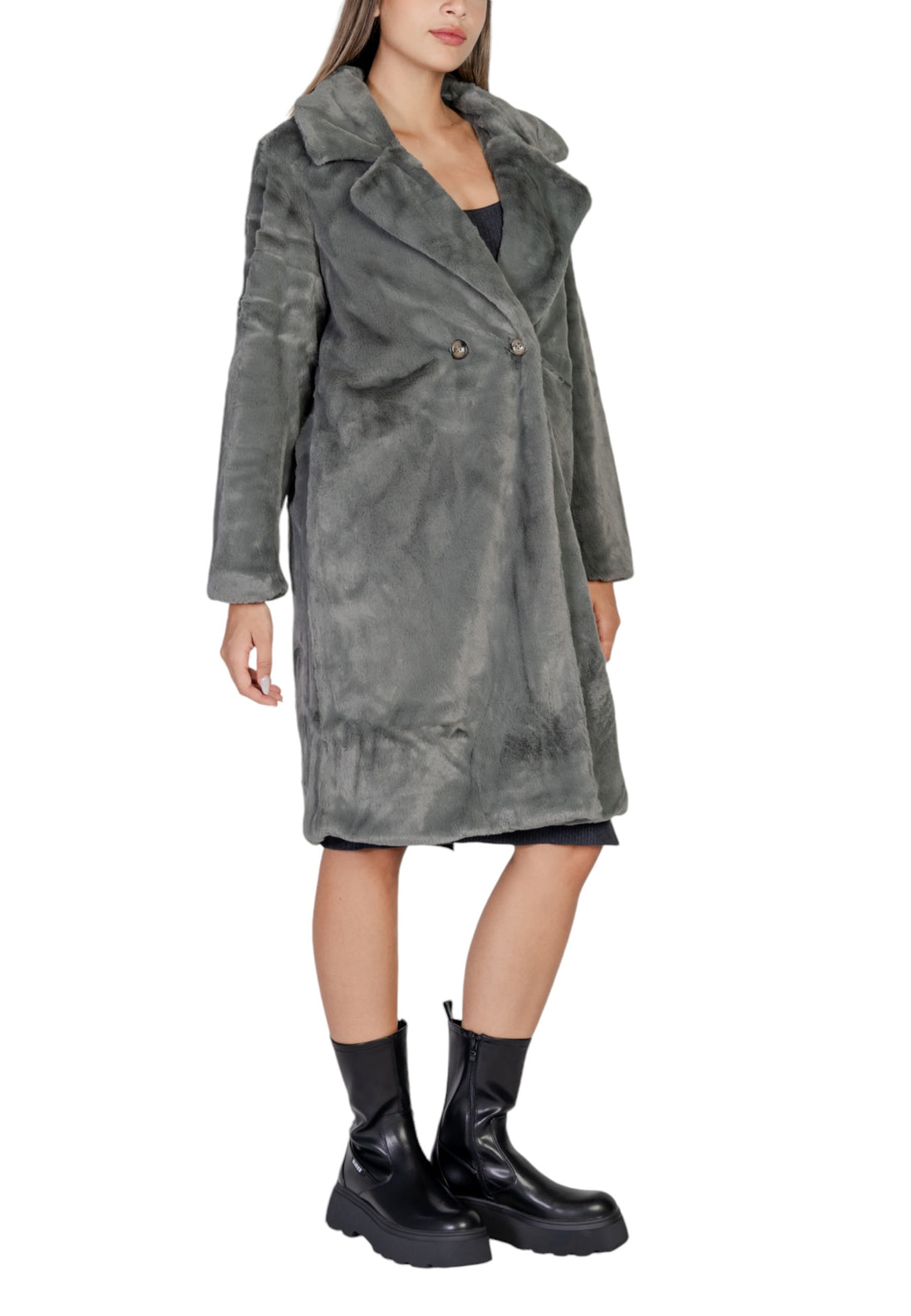 Manteau Ichi couleur gris — vue 4