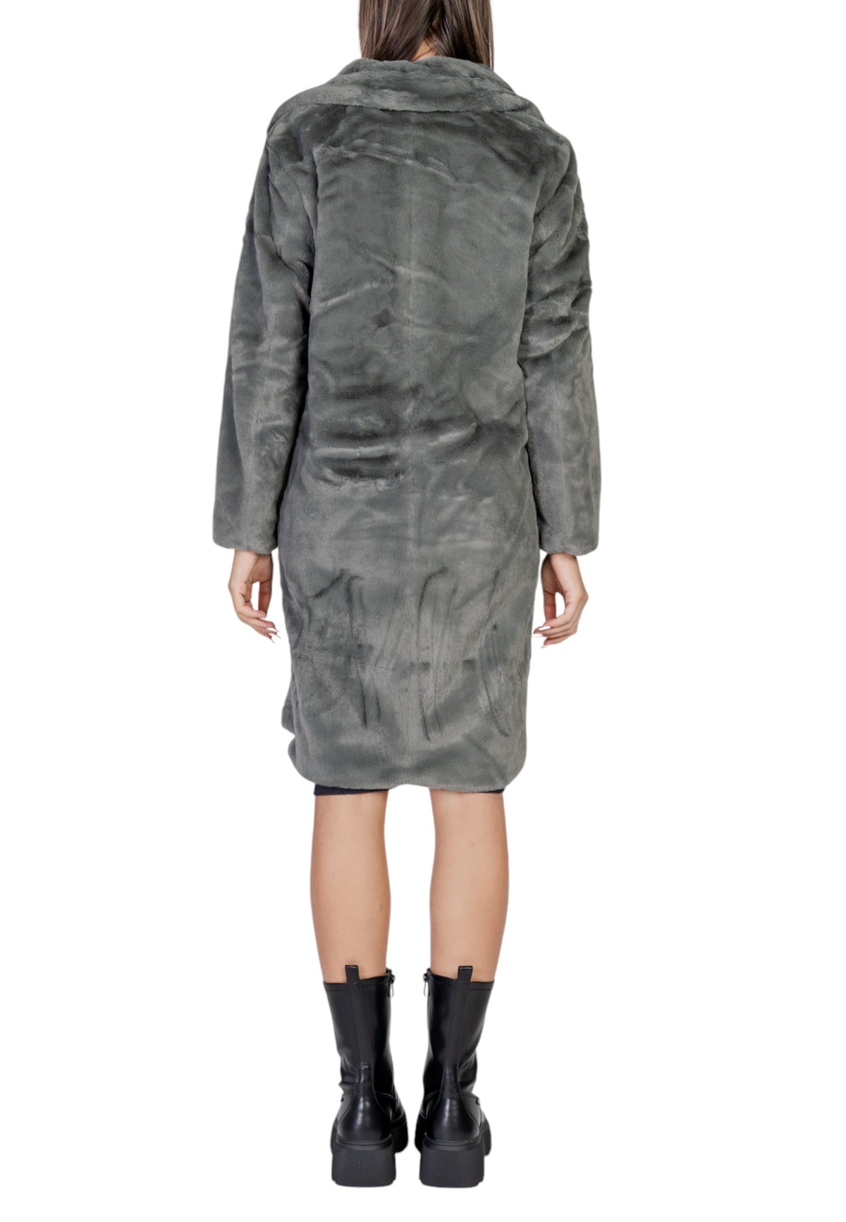 Manteau Ichi couleur gris — vue 2