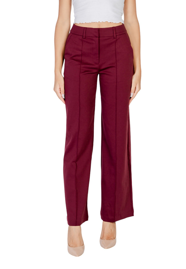 Pantalon Ichi couleur bordeaux