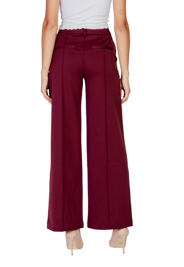 Pantalon Ichi couleur bordeaux — vue 2
