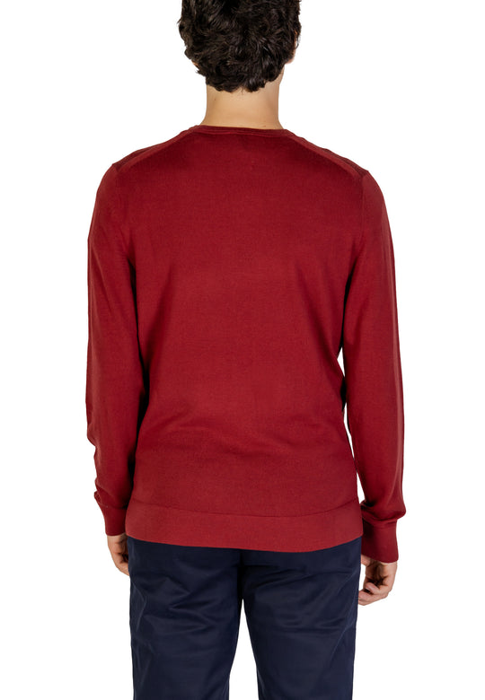 Pull Calvin Klein Jeans couleur bordeaux — vue 2