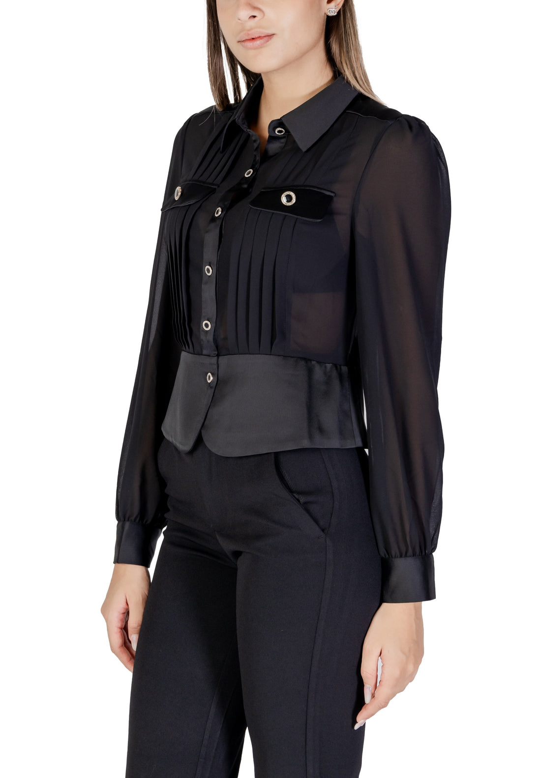 Chemise Morgan De Toi couleur noir — vue 4