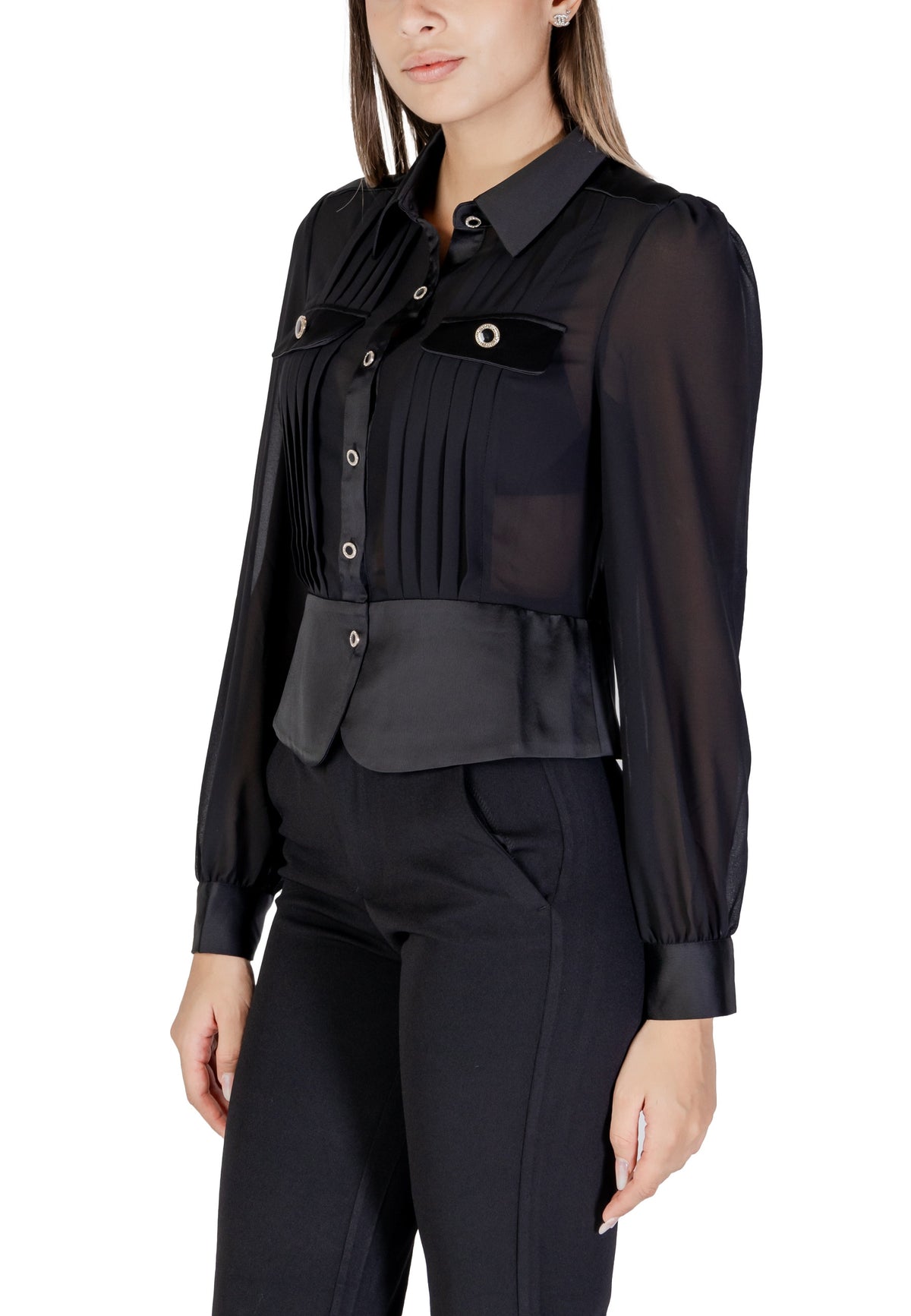 Chemise Morgan De Toi couleur noir — vue 4